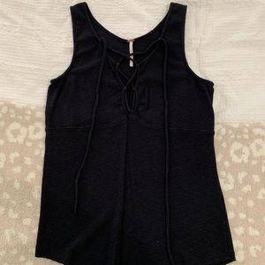 Free People lace up tank, L